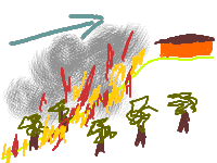 slope accelerating fire